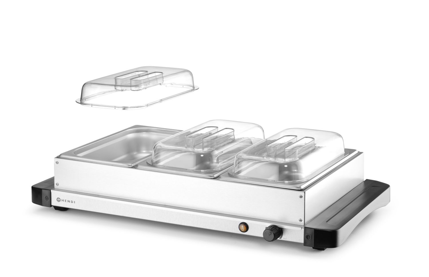 Bufetový ohřívač HENDI se 3 nádobami GN 1/3, 400 W