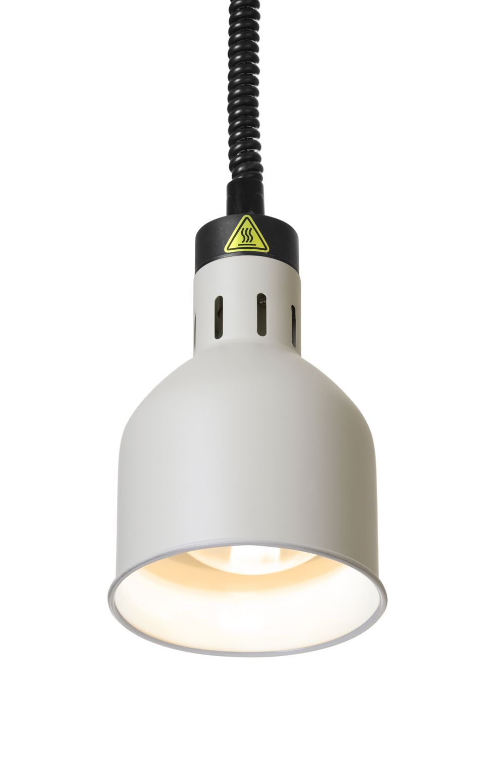 Výškově nastavitelná ohřívací lampa válcová, HENDI, Bílá, 230V/250W