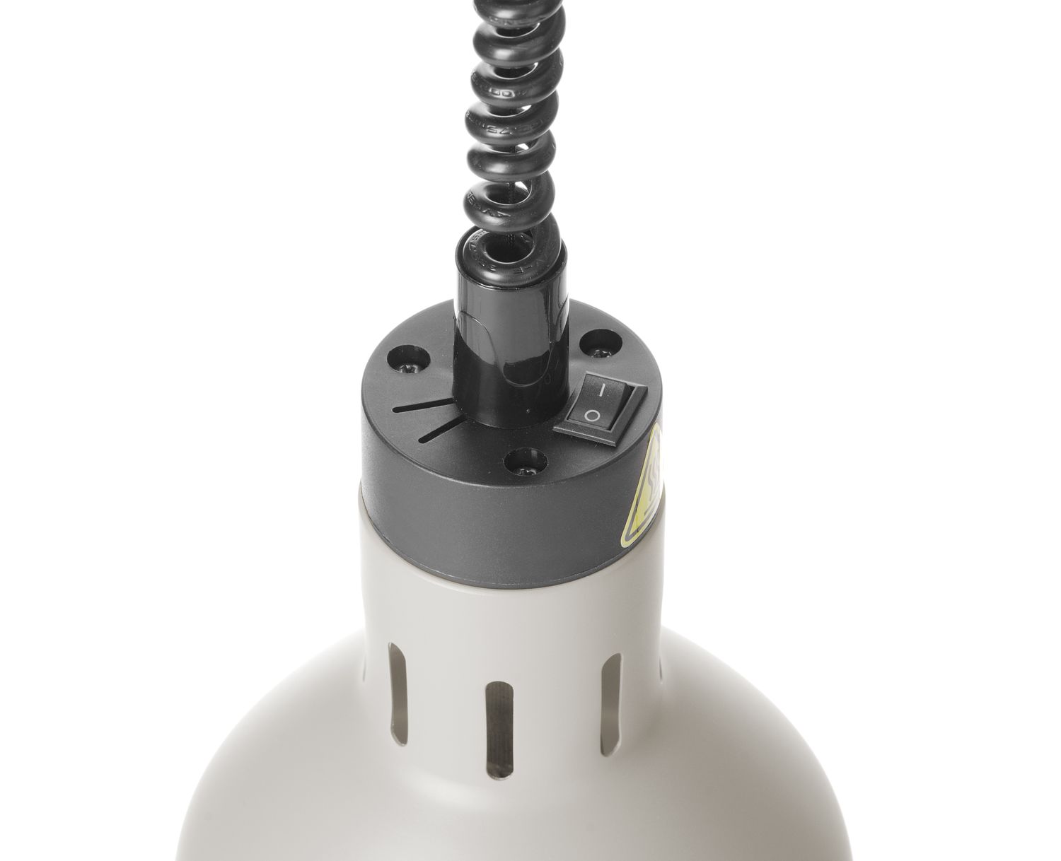 Výškově nastavitelná ohřívací lampa válcová, HENDI, Bílá, 230V/250W