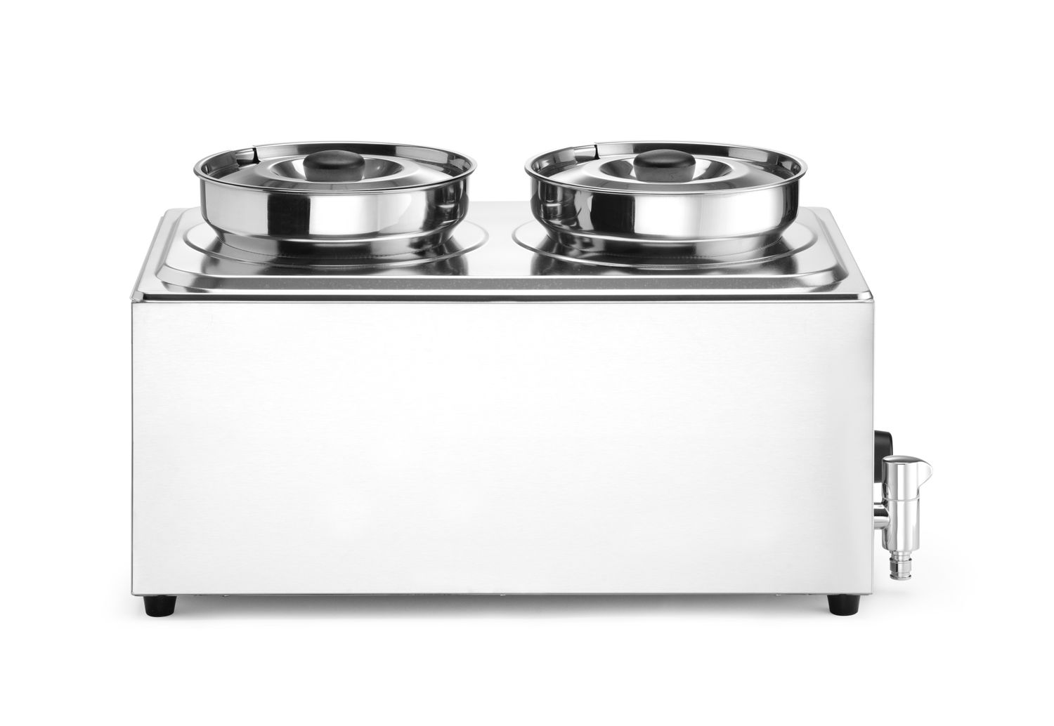 Sada: Bain-marie HENDI Ranger + 2x 4L nádoba s víkem, HENDI, 8L, 220-240V/1000W, 604x332x(H)315mm