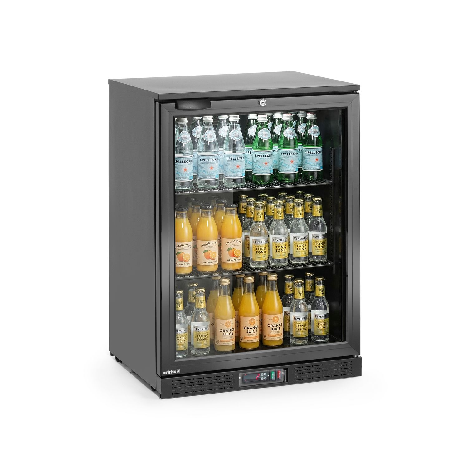 Jednodveřová chladnička, Arktic, 105L, Černá, 220-240V/120W, 600x530x(H)870mm