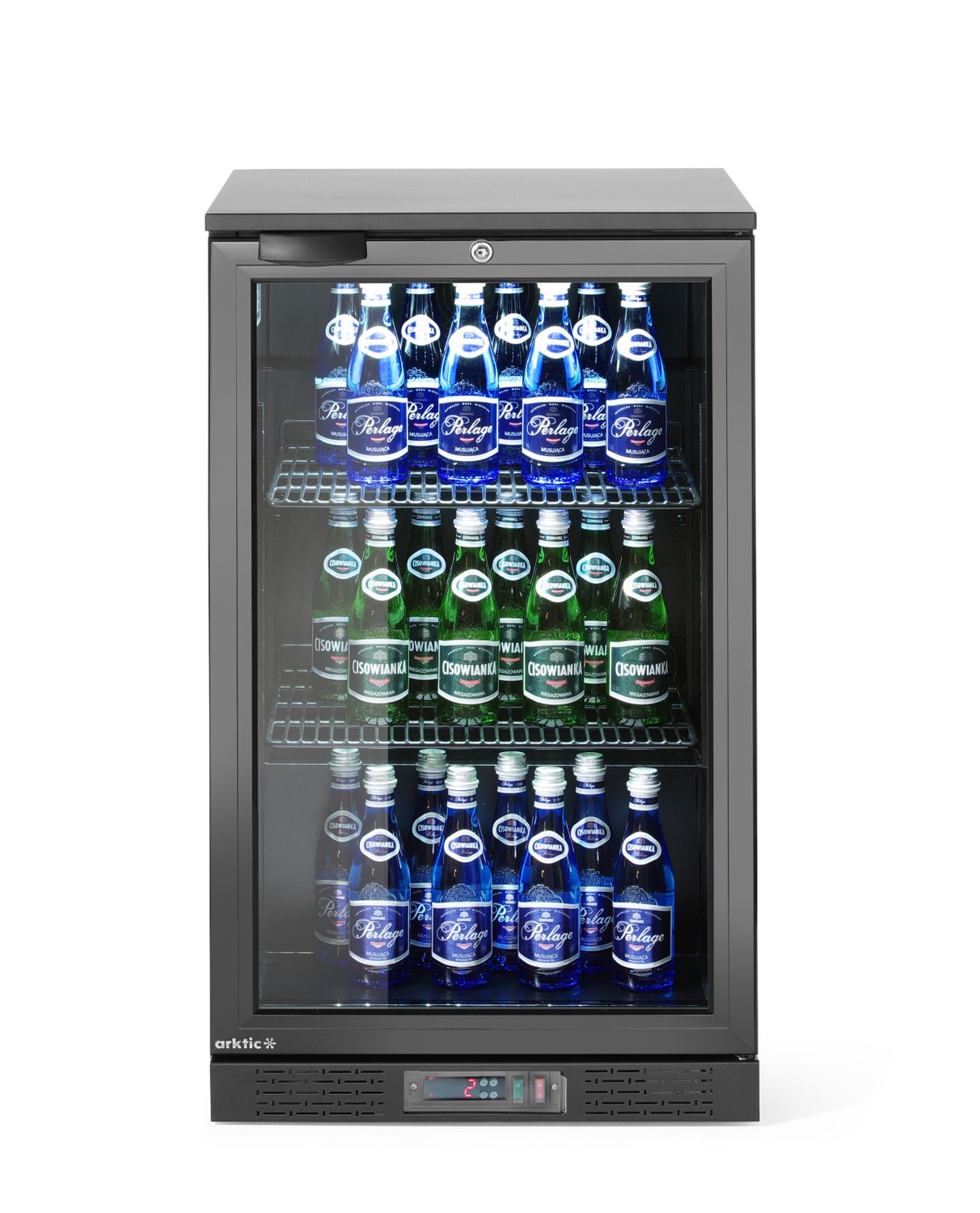 Jednodveřová chladnička , Arktic, 86L, Černá, 220-240V/120W, 500x530x(H)870mm