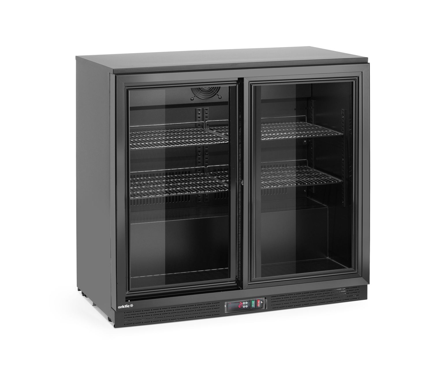 Barová chladnička s dvojitými posuvnými dveřmi, Arktic, 158L, Černá, 220-240V/160W, 900x520x(H)870mm