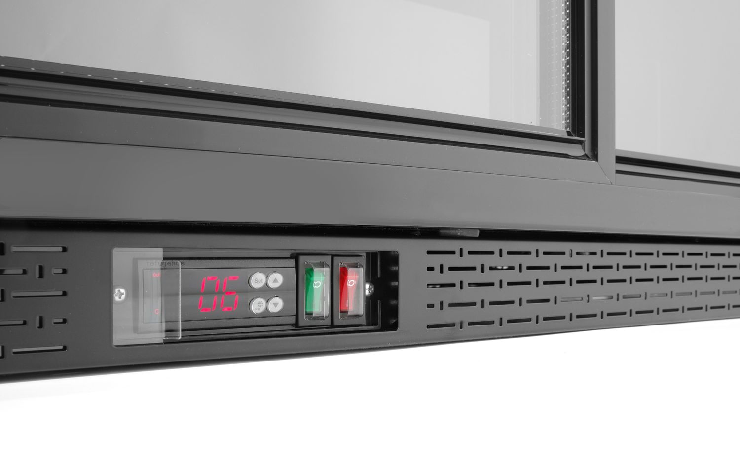 Barová chladnička s trojitými posuvnými dveřmi, Arktic, 308L, Černá, 220-240V/160W, 1350x520x(H)865mm
