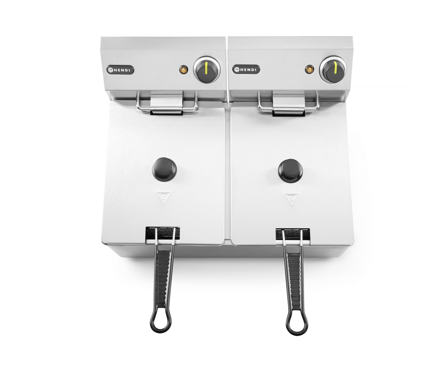 HENDI | Fritéza, objem 2x8 litrů, Kitchen Line, 230V/7000W, 542x430x(H)351mm