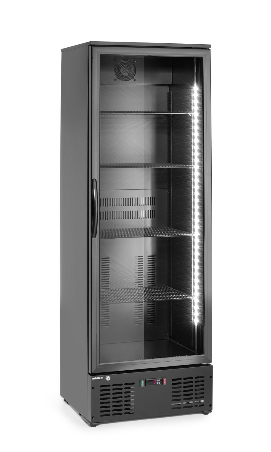 Jednokřídlá chladnička , Arktic, 243L, Černá, 220-240V/195W, 600x530x(H)1820mm