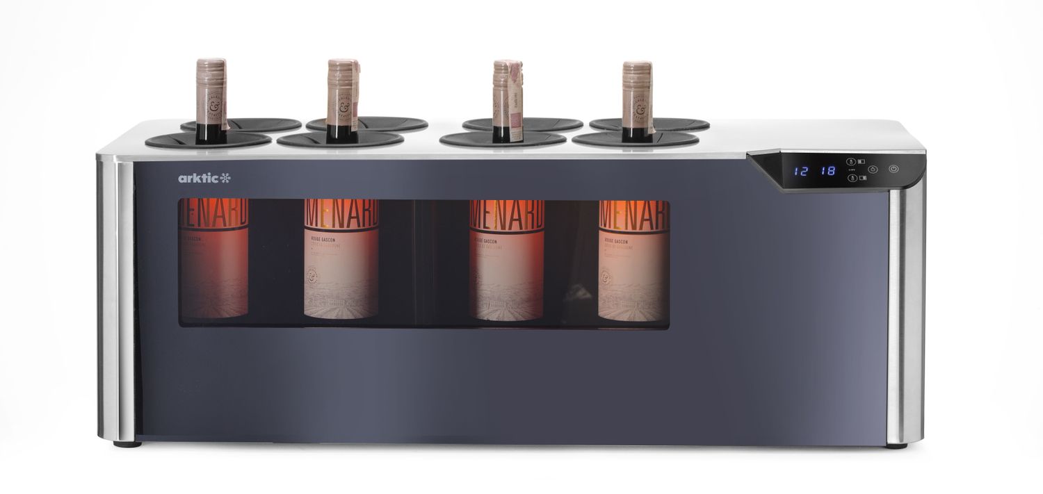 Pultová chladnička na víno dvouzónová, Cellar, Arktic, Černá, 220-240V/60W, 800x350x(H)293mm