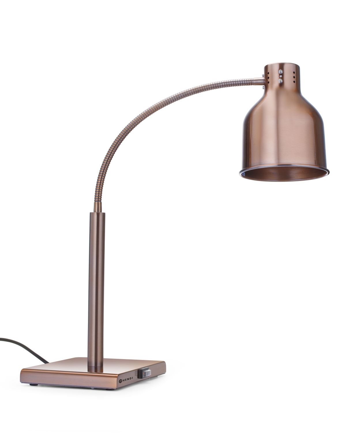 Pružná tepelná lampa, HENDI, Měděná, 220-240V/250W, 268x203x(H)660mm