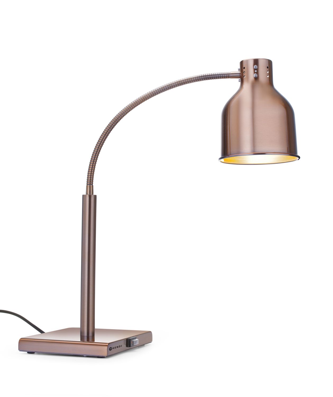 Pružná tepelná lampa, HENDI, Měděná, 220-240V/250W, 268x203x(H)660mm
