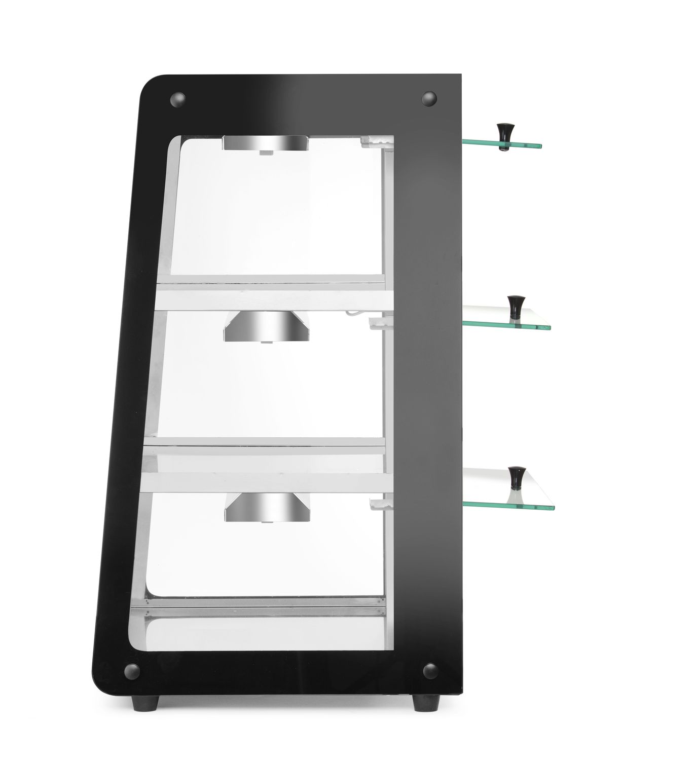 Vyhřívaná pultová expozice, HENDI, Černá, 220-240V/500W, 472x447x(H)775mm