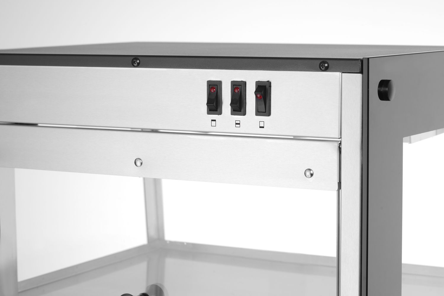 Vyhřívaná pultová expozice, HENDI, Černá, 220-240V/500W, 472x447x(H)775mm