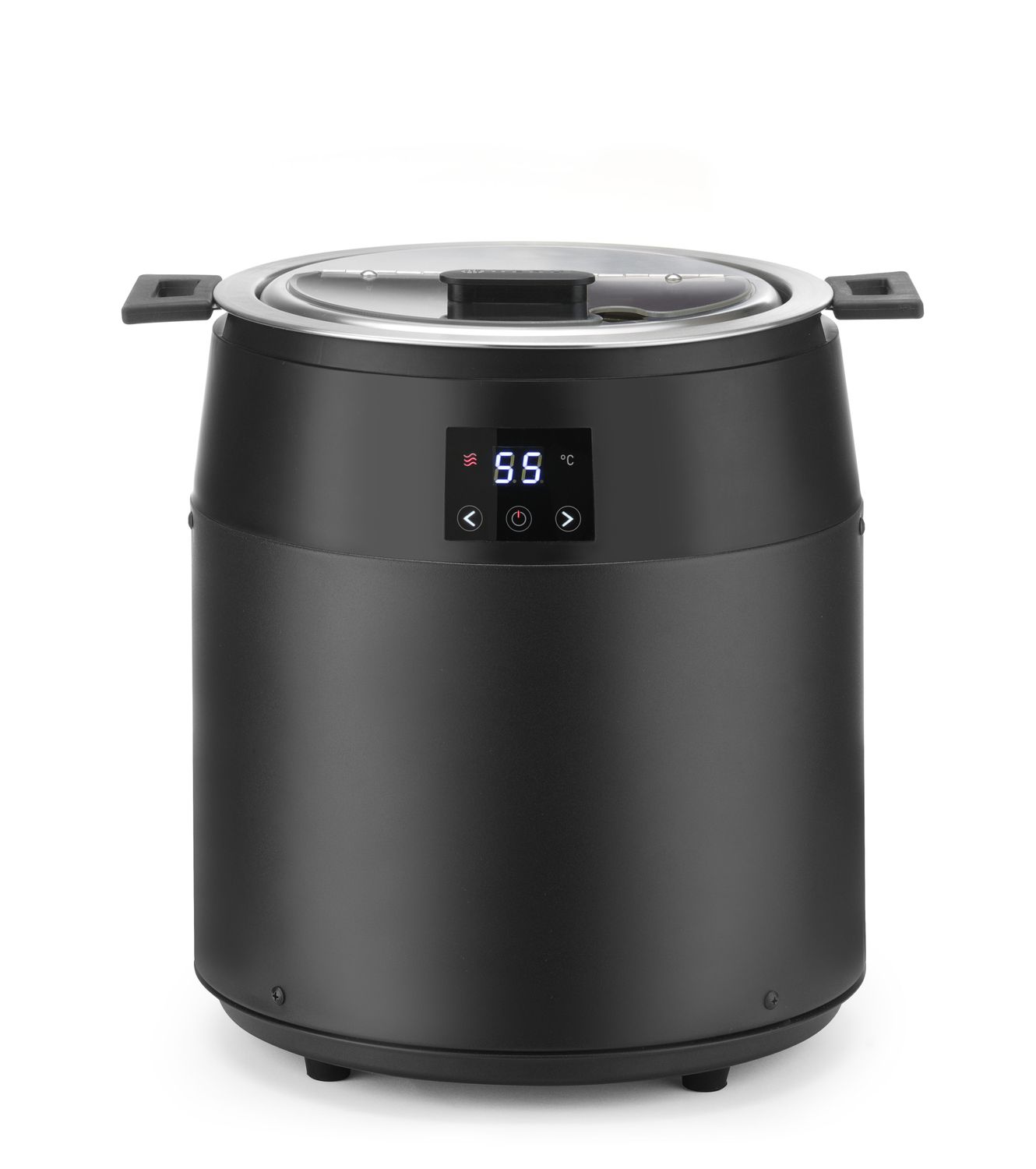 Kotlík na polévku bez vody, 10L, HENDI, 10L, Černá, 220-240V/450W, ⌀330x(H)398mm