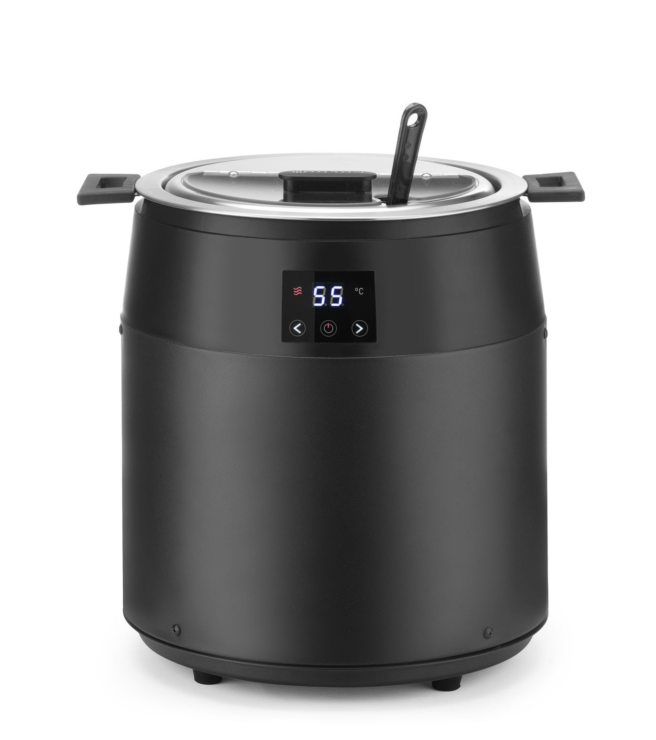 Kotlík na polévku bez vody, 10L, HENDI, 10L, Černá, 220-240V/450W, ⌀330x(H)398mm