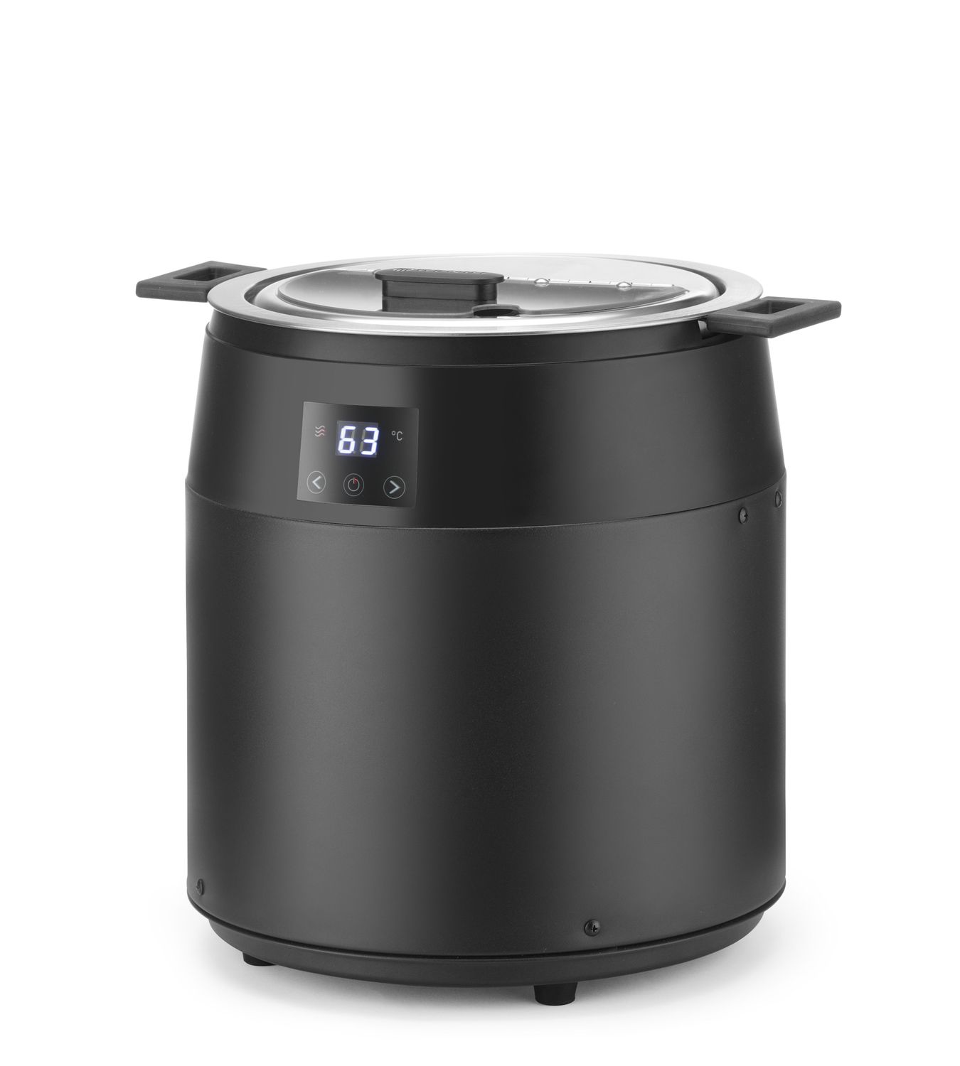 Kotlík na polévku bez vody, 10L, HENDI, 10L, Černá, 220-240V/450W, ⌀330x(H)398mm