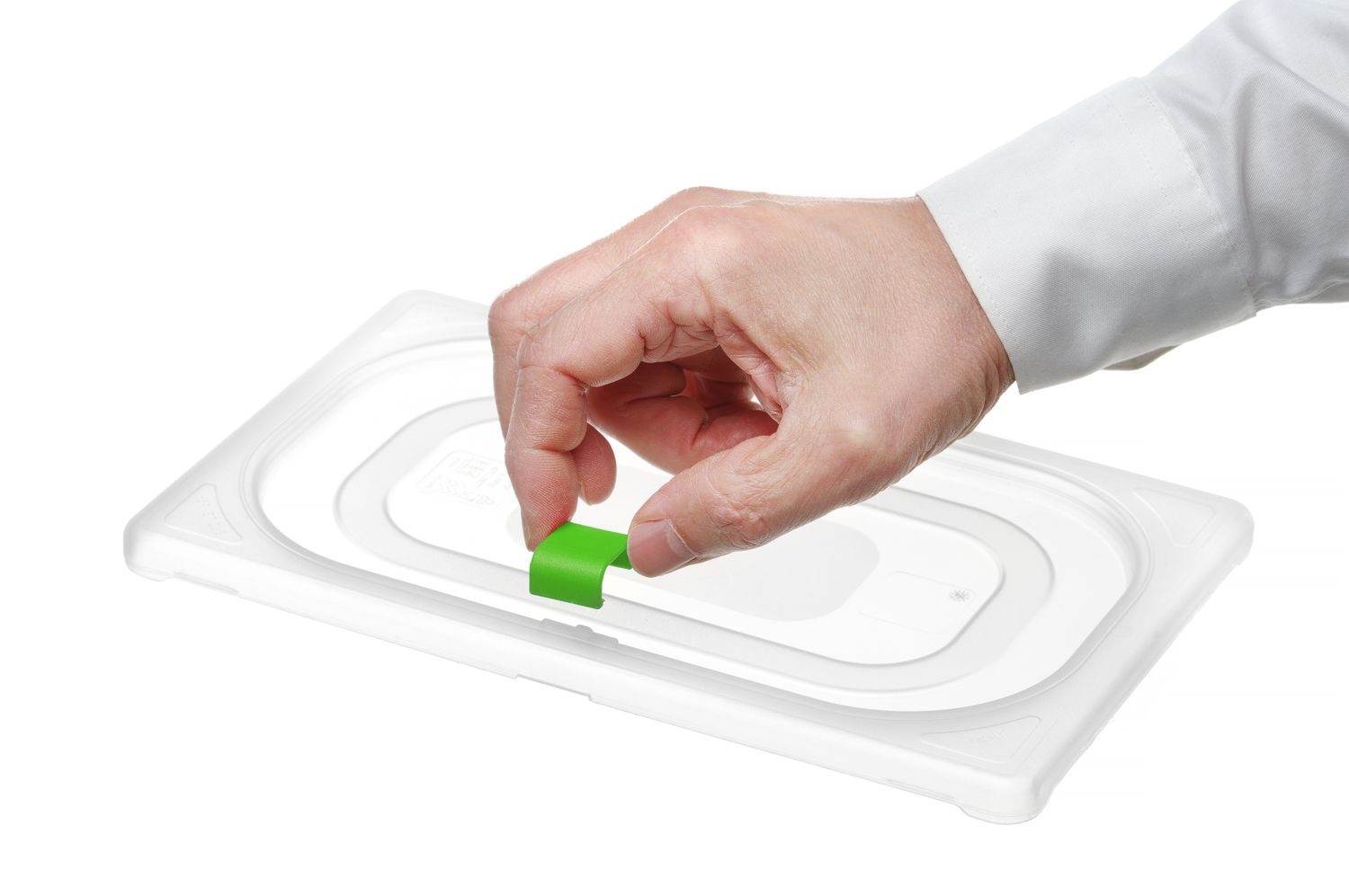 Polypropylenové klipy HACCP pro kontejnery GN, HENDI, Zelená, 12 ks