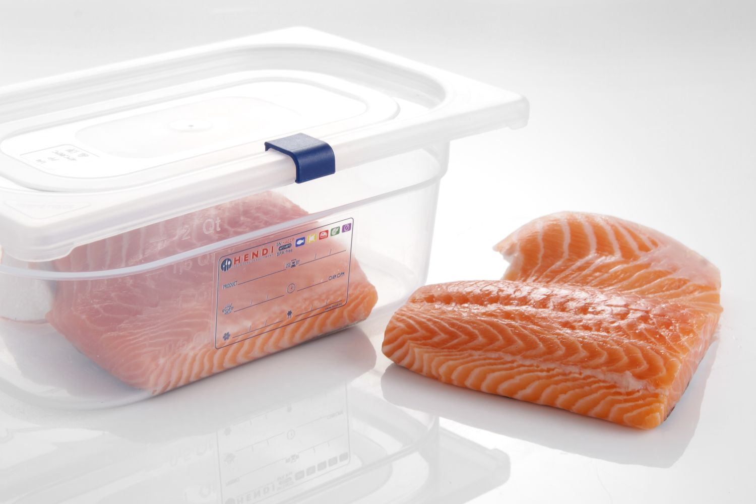 Polypropylenové klipy HACCP pro kontejnery GN, HENDI, Modrá, 12 ks