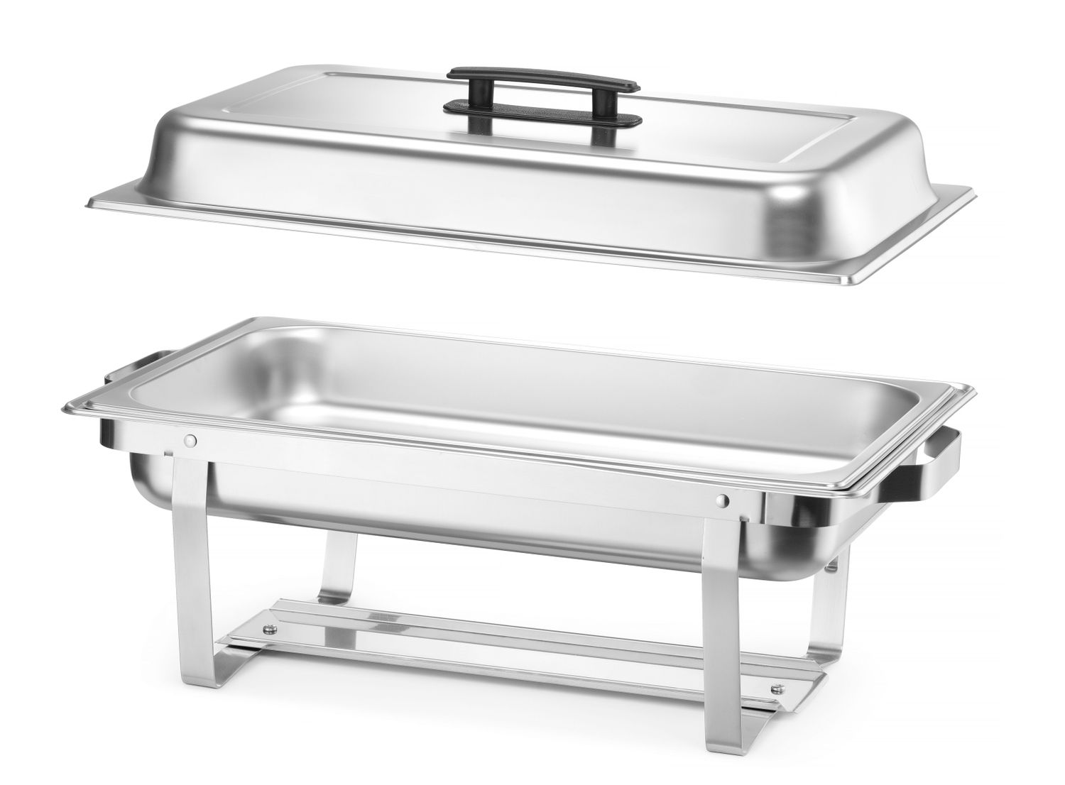Ohřívač jídla Chafing – sada 4 kusů, HENDI, GN 1/1, 7,5L, 600x355x(H)305mm