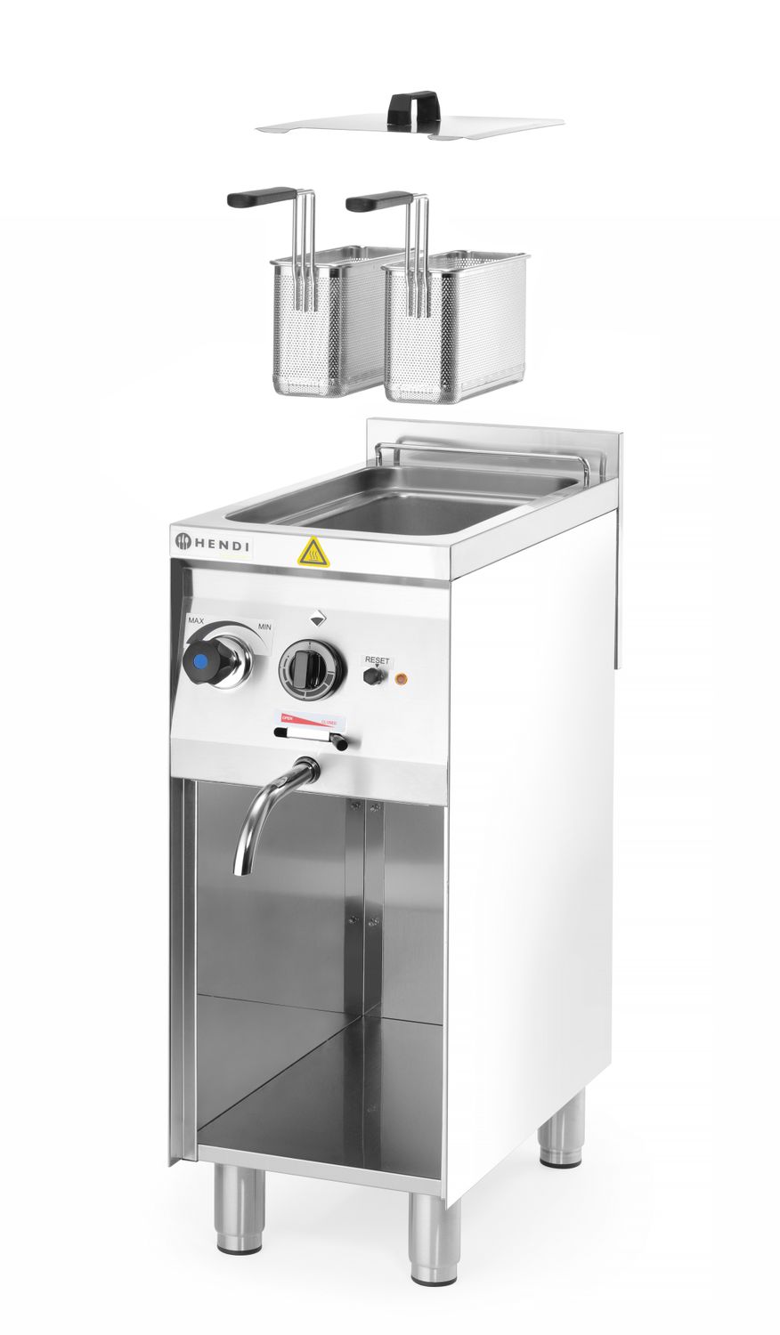 Vařič těstovin a knedlíků, volně stojící, HENDI, 10L, 230V/3500W, 330x600x(H)907mm