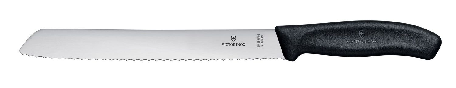 Nůž Victorinox na chleba s černou rukojetí, celková délka 340 mm