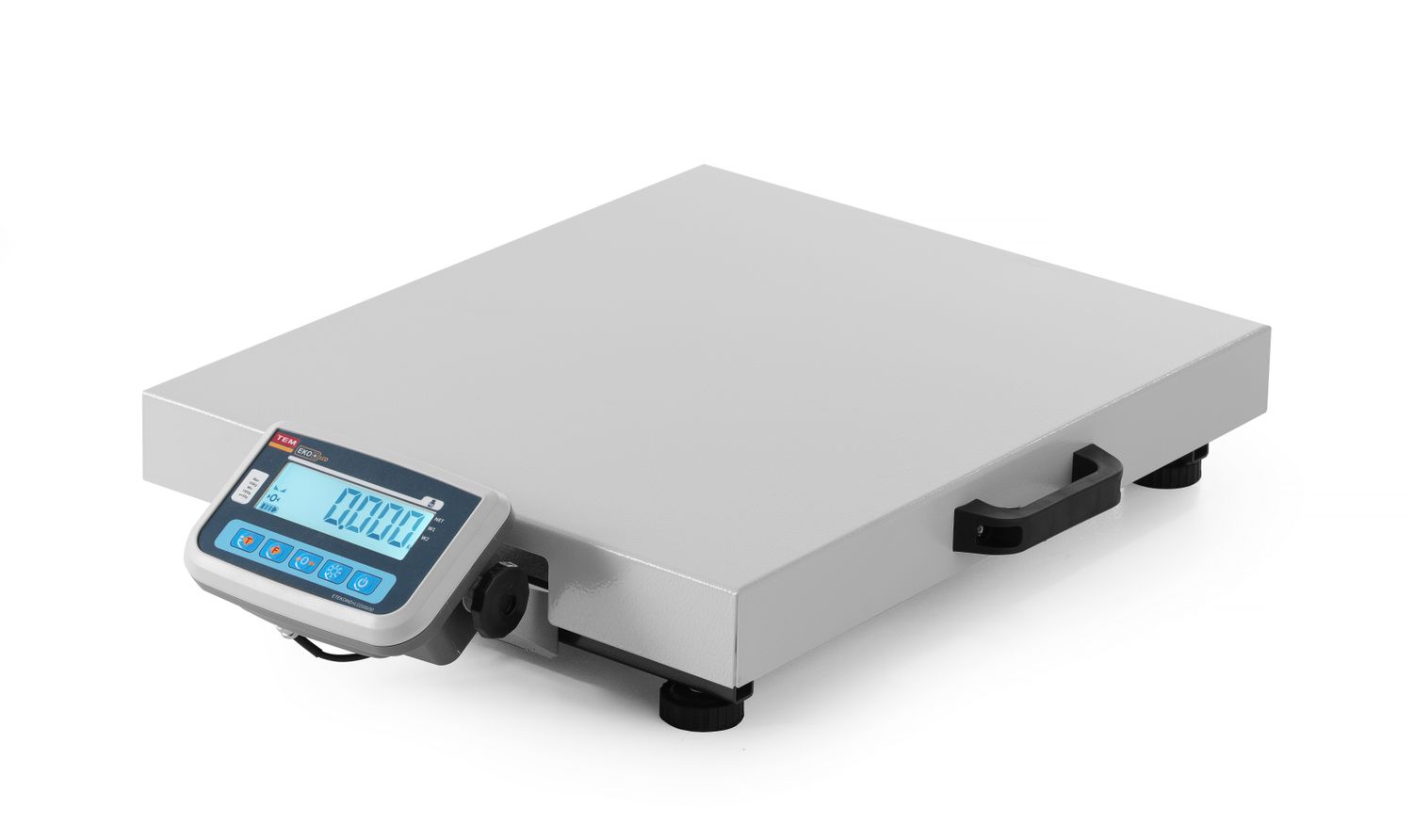 Přenosná váha na balíky LCD s legalizací, řada EKO+, 150 kg, TEM, xx(H)mm