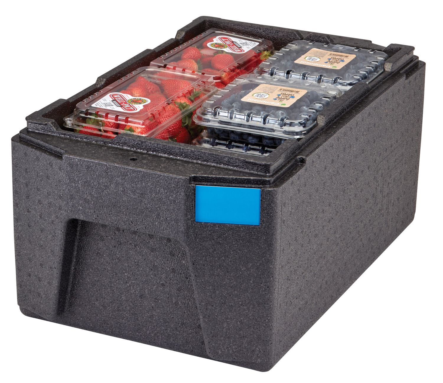 Termoizolační box Cam GoBox, horní plnění, GN 1/1, 46 l, Cambro, Černá, 680x400x(H)321mm