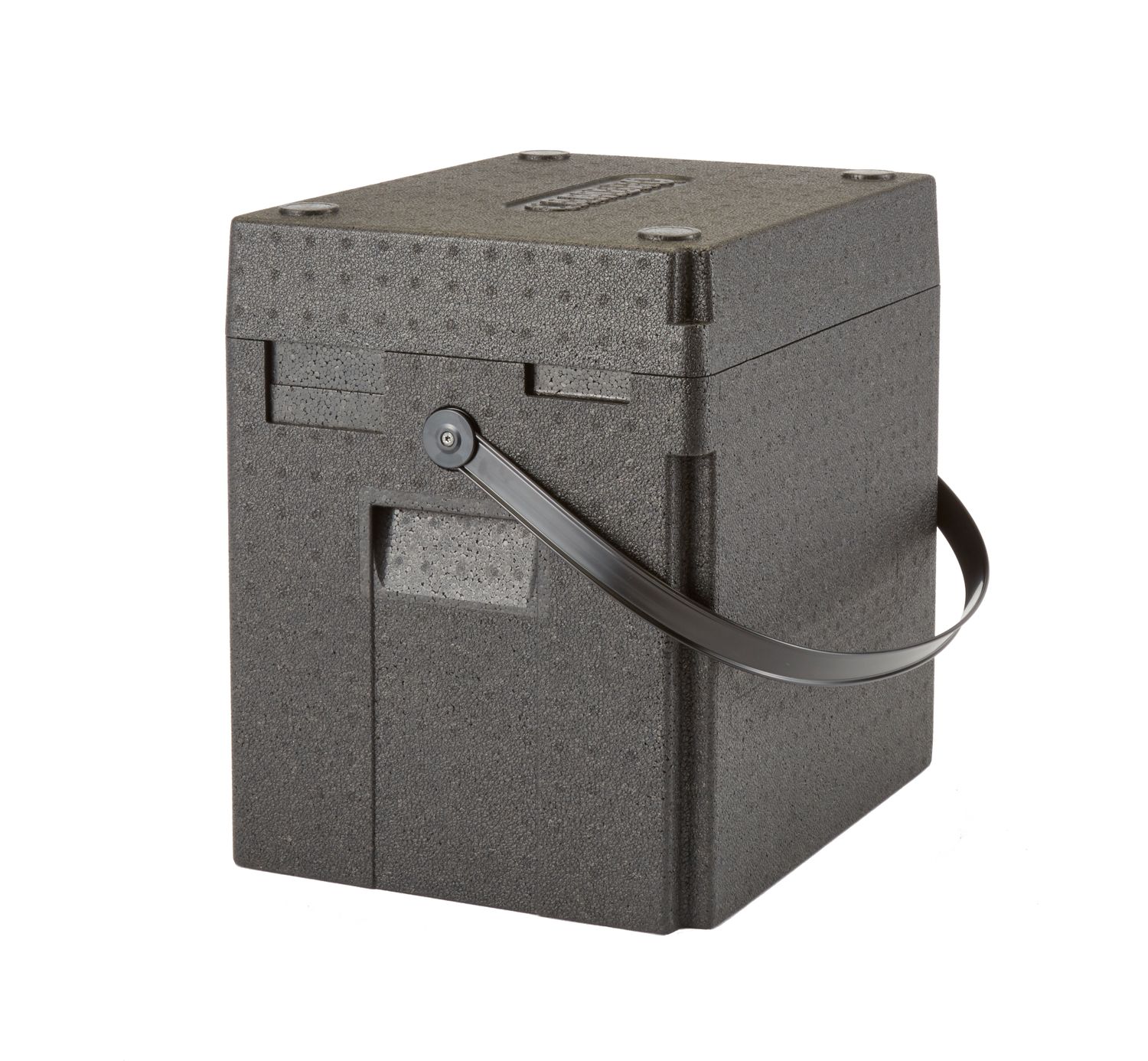 Termoizolační box na nápoje Cam GoBox, s horním plněním, s popruhem přes rameno, 35 l, Cambro, objem (počet lahví): 12 vysokých lahví vína o objemu 0,75 l nebo 12 plastových lahví minerální vody., 35L, Černá, 420x335x(H)420mm