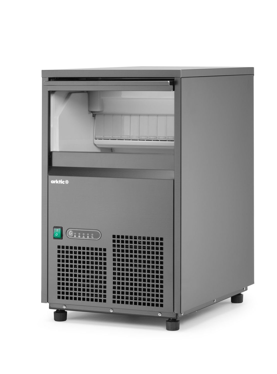 Stroj na výrobu kostek ledu, Arktic, Černá, 220-240V/385W, 380x520x(H)637mm