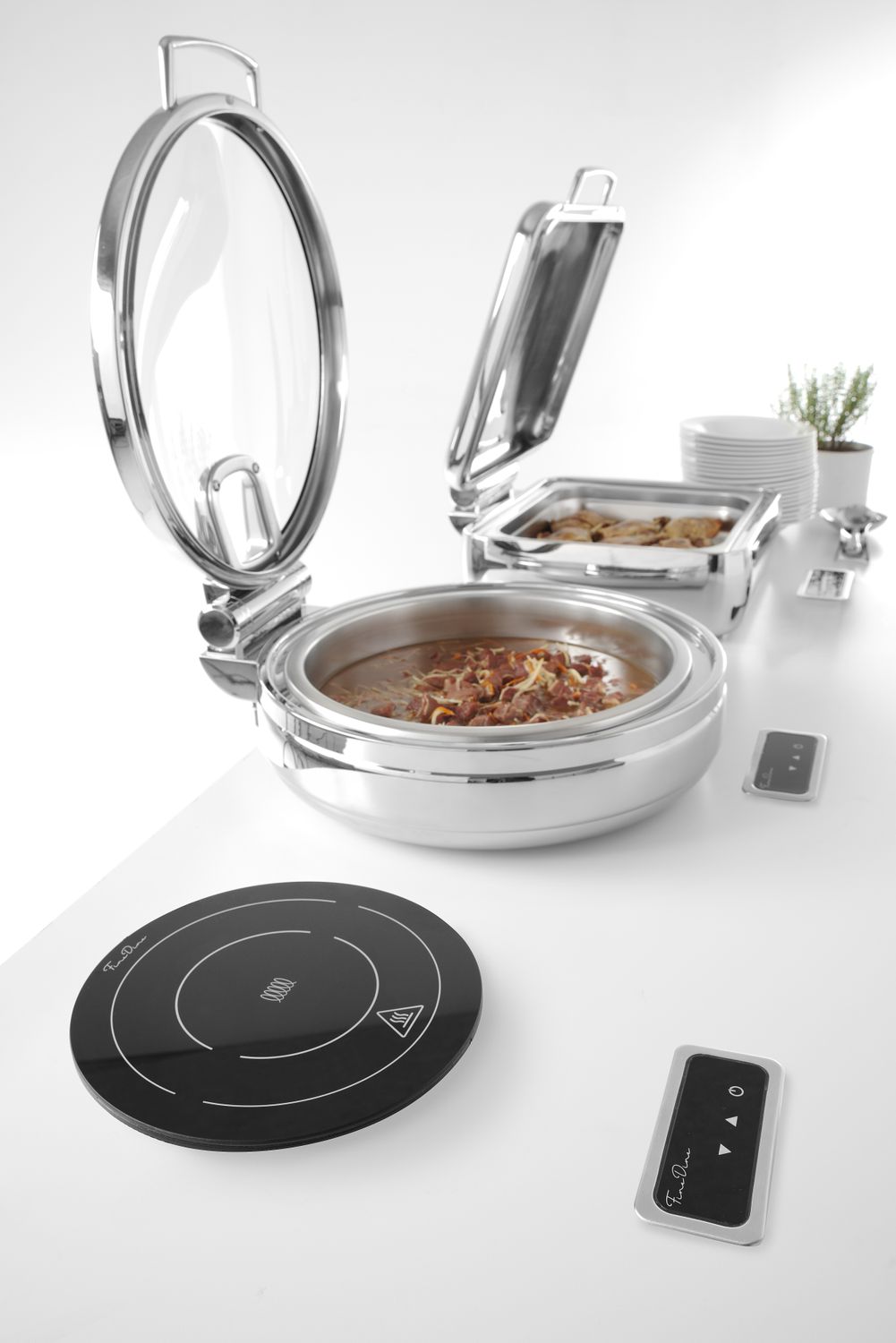 Indukční ohřívač 800W, Fine Dine, Černá, 230V/800W, ⌀245x(H)80mm