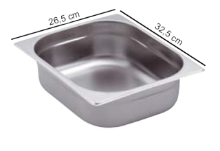 TOMGAST | Gastronádoba STANDARD velikost GN 1/2, výška 2 cm