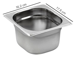 TOMGAST | Gastronádoba STANDARD velikost GN 1/6, výška 6,5 cm