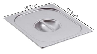 Víko na gastronádobu GN 1/6 bez úchytů, STANDARD
