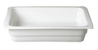 RAK | Gastronádoba porcelánová, BUFFET, bílá, GN 1/2 - hloubka 6,5 cm