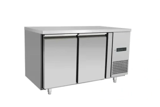 Dvoudveřový chladicí stůl s postranními jednotkami, Arktic, Profi Line, GN 1/1, 230V/250W, 1360x700x(H)879mm