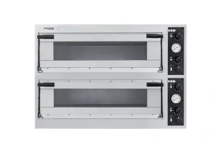 Prismafood Trays 44 Glass – dvoukomorová pec na pizzu, 400 V / 13,8 kW