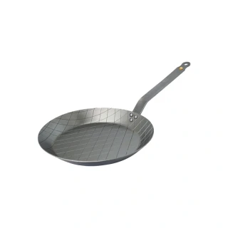 De Buyer MINERAL B – ocelová pánev na steaky, průměr 24 cm
