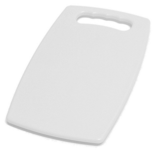 TOMGAST | Krájecí deska bílá, s uchem - 30 x 20 cm
