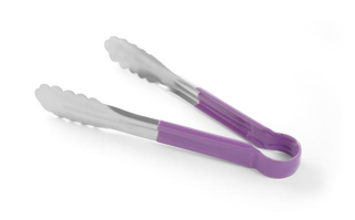 Servírovací kleště HACCP 250 mm, HENDI, Fialová, (L)250mm
