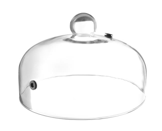 Skleněný udicí poklop HENDI na talíře, Ø 260 mm