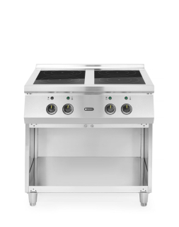 Indukční sporák se 4 hořáky, HENDI, 400V/17000W, 800x720x(H)854mm