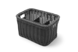 Košík na příbory, HENDI, Černá, 260x180x(H)150mm