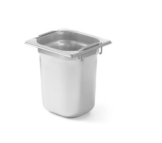 Gastronádoba HENDI Profi Line GN 1/6 se sklopnými držadly, 3,4 l, hloubka 200 mm