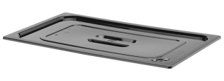 Víko z černého polykarbonátu pro nádoby GN, HENDI, GN 1/1, Černá, 530x325mm