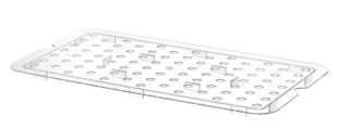 Odtok pro polykarbonátové GN nádoby, HENDI, Profi Line, GN 1/1, Průhledná, 467x263mm