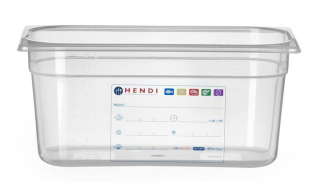 Kontejner GN 1/3 HACCP, HENDI, GN 1/3, 5,7L, Průhledná, 325x176x(H)150mm