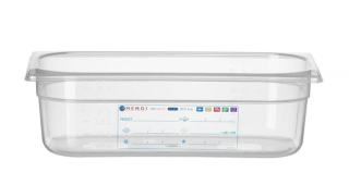 Kontejner GN 1/3 HACCP, HENDI, GN 1/3, 4L, Průhledná, 325x176x(H)100mm
