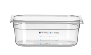 Kontejner GN 1/4 HACCP, HENDI, GN 1/4, 2,8L, Průhledná, 265x162x(H)100mm