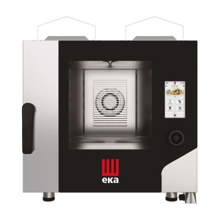 Paro-konvekční pec Millennial Touch Screen Gastro s automatickým mycím systémem, 5x GN 1/1 - elektronicky ovládaná, plynová, Tecnoeka, 230V/300W, 9300kW, 730x850x(H)800mm