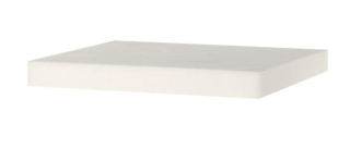Řeznický blok - polyethylen bez podstavce, HENDI, Bílá, 500x400x(H)50mm