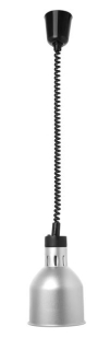 Výškově nastavitelná ohřívací lampa válcová, HENDI, Stříbrná, 230V/250W, ø175x(H)250mm