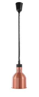 Výškově nastavitelná ohřívací lampa válcová, HENDI, Měděná, 230V/250W, ø175x(H)250mm
